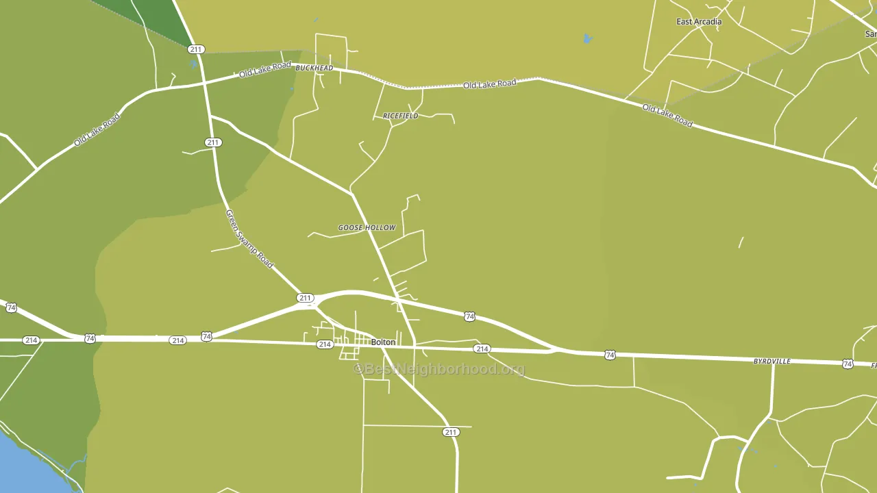 28423, NC block-group voter-turnout map