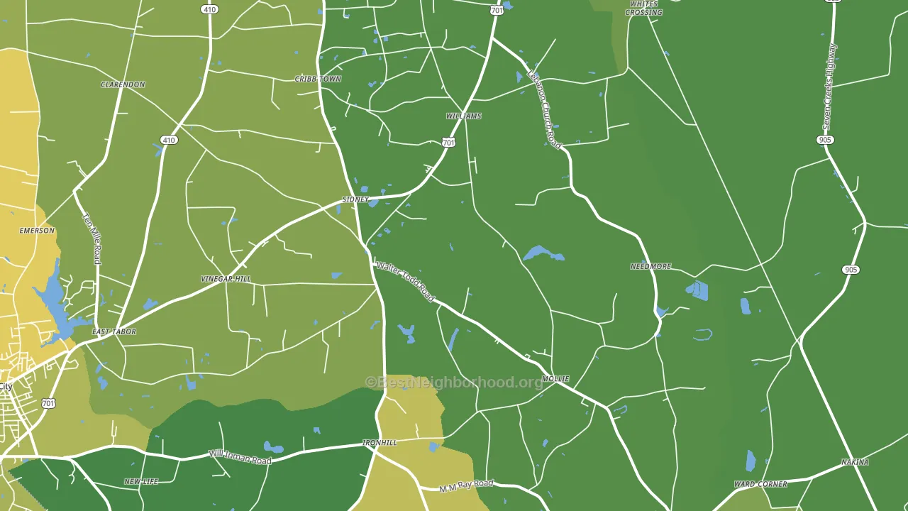 28432, NC block-group voter-turnout map