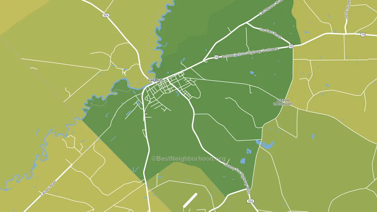 28439, NC block-group voter-turnout map
