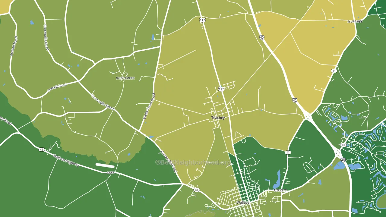 28464, NC block-group voter-turnout map