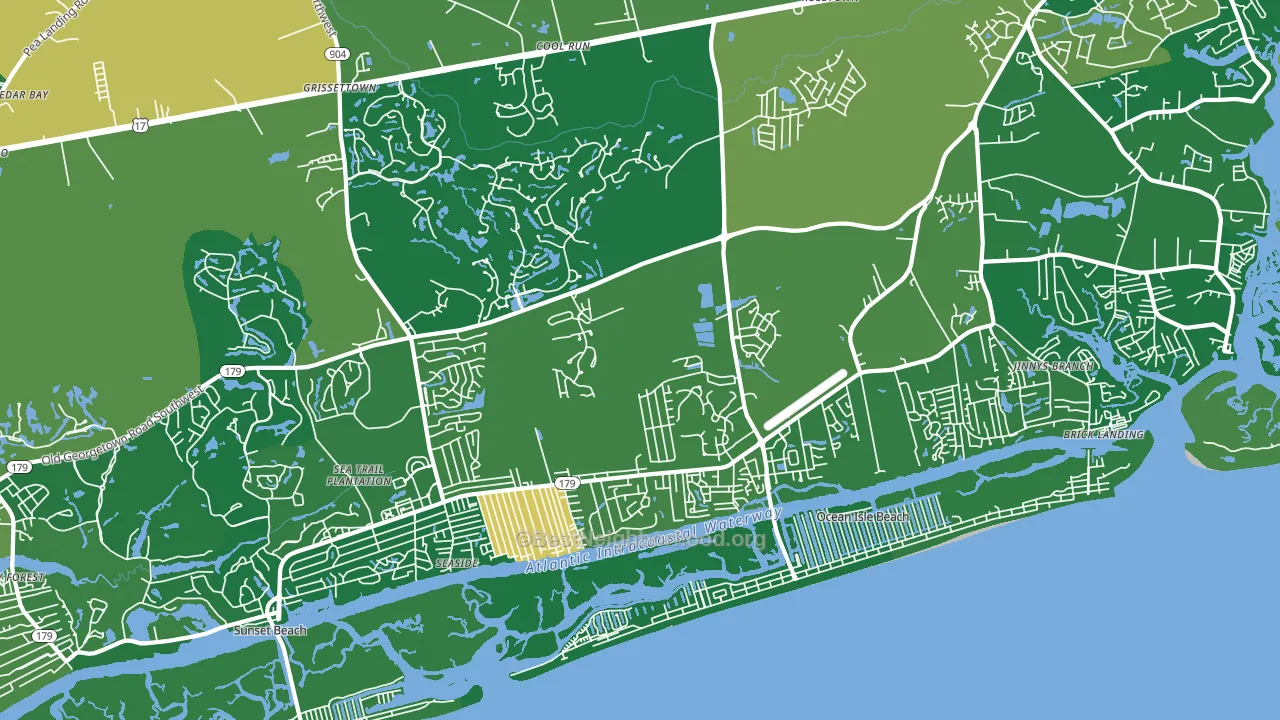 28469, NC block-group voter-turnout map