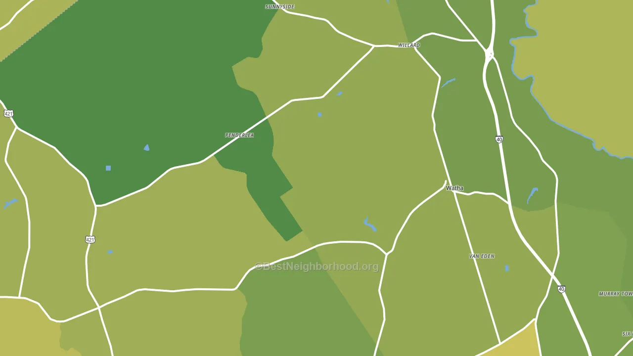 28478, NC block-group voter-turnout map