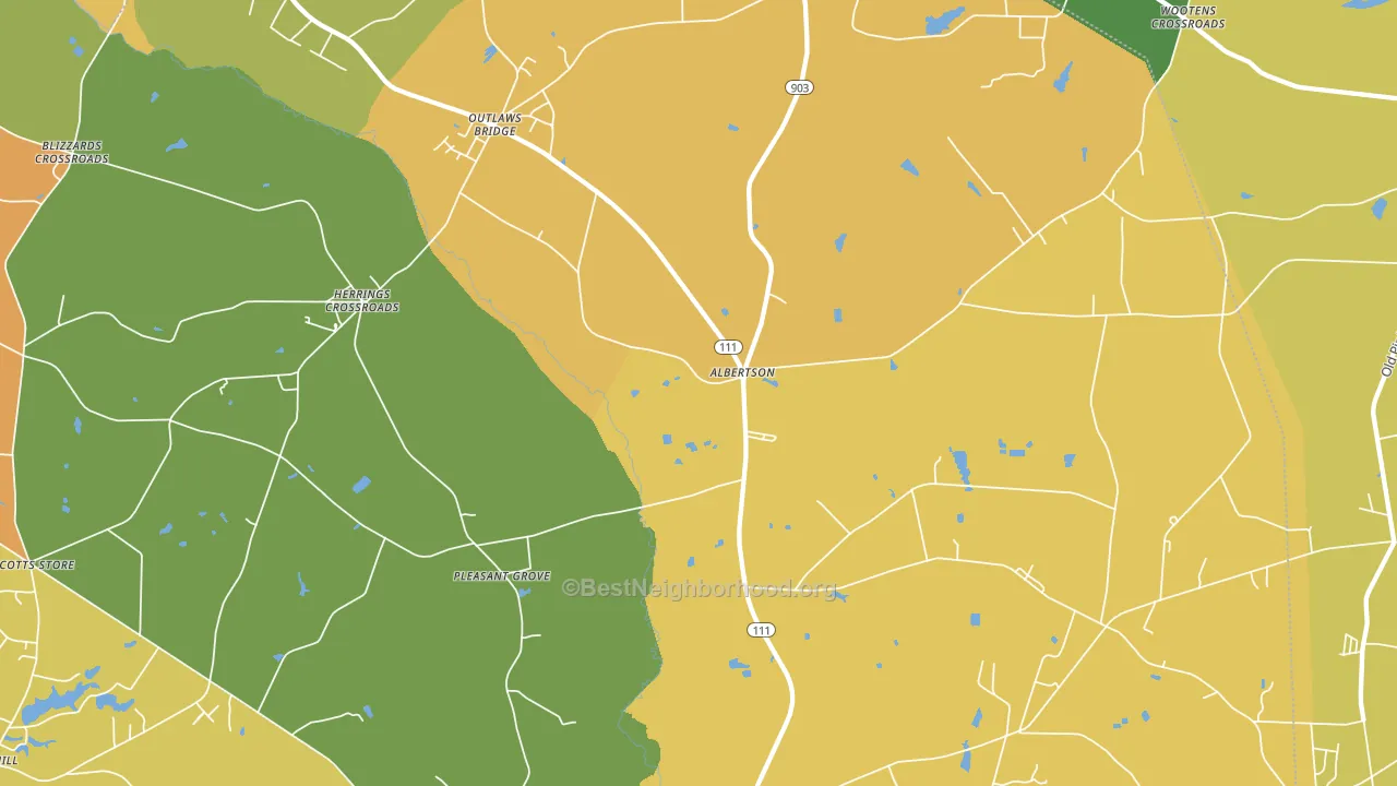 28508, NC block-group voter-turnout map