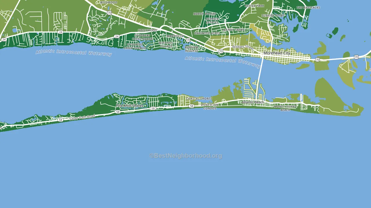 28512, NC block-group voter-turnout map