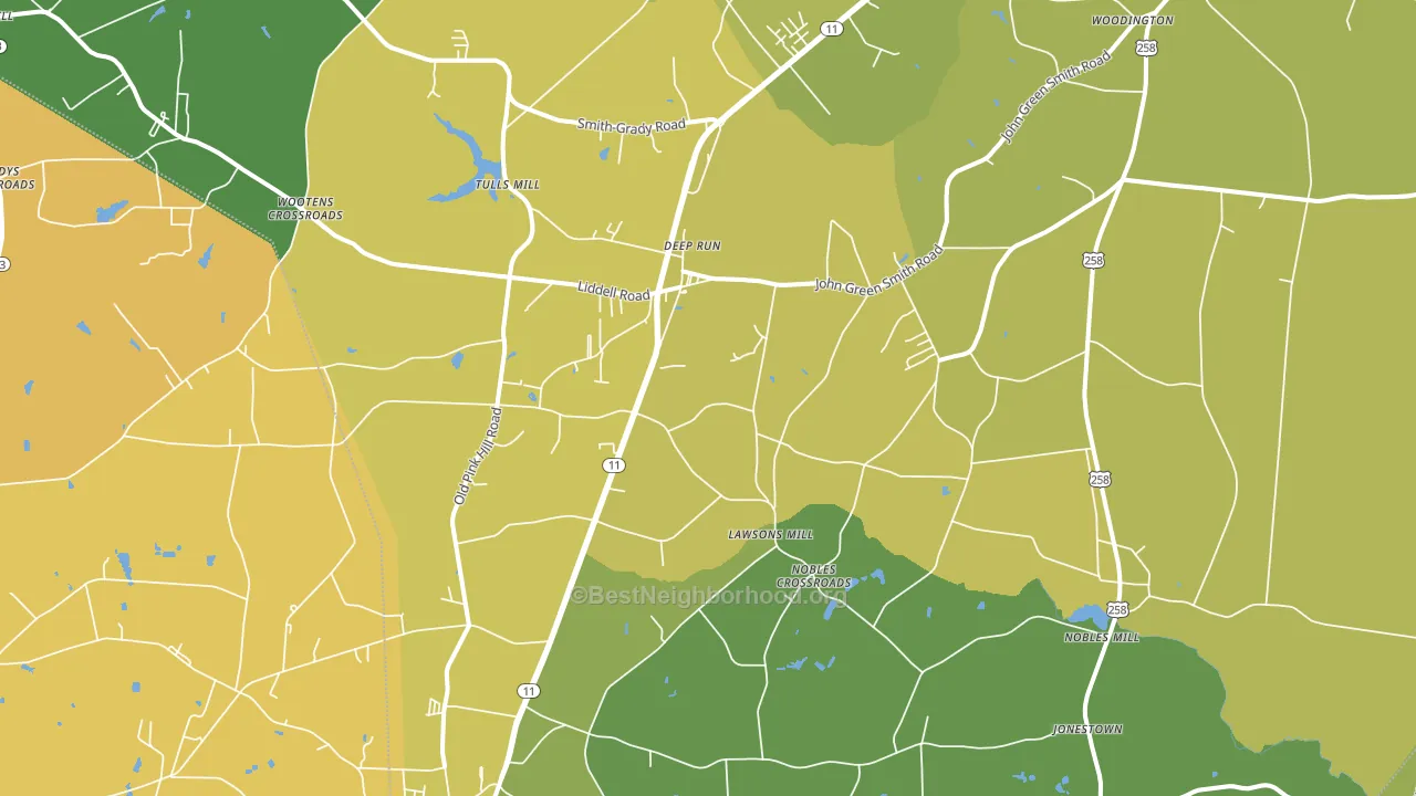 28525, NC block-group voter-turnout map