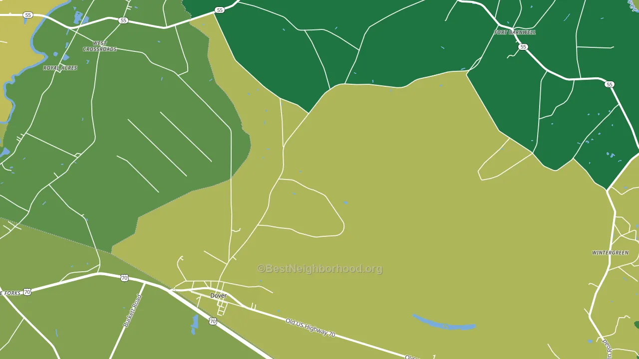 28526, NC block-group voter-turnout map