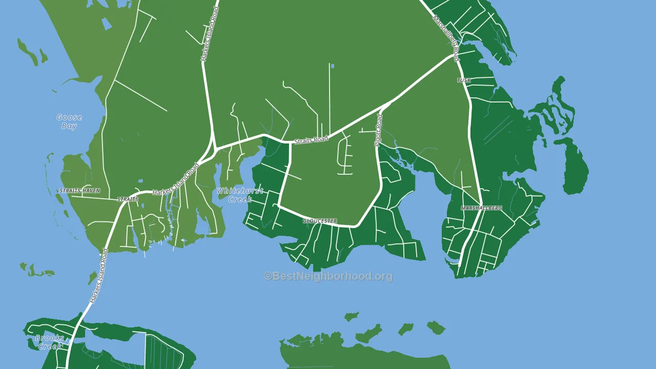 28528, NC block-group voter-turnout map