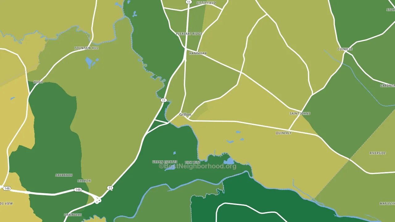 28530, NC block-group voter-turnout map