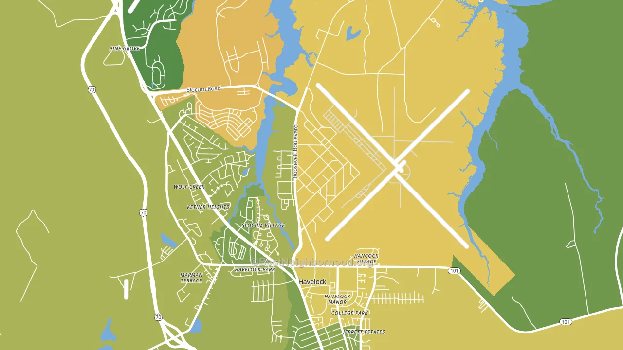 28533, NC block-group voter-turnout map