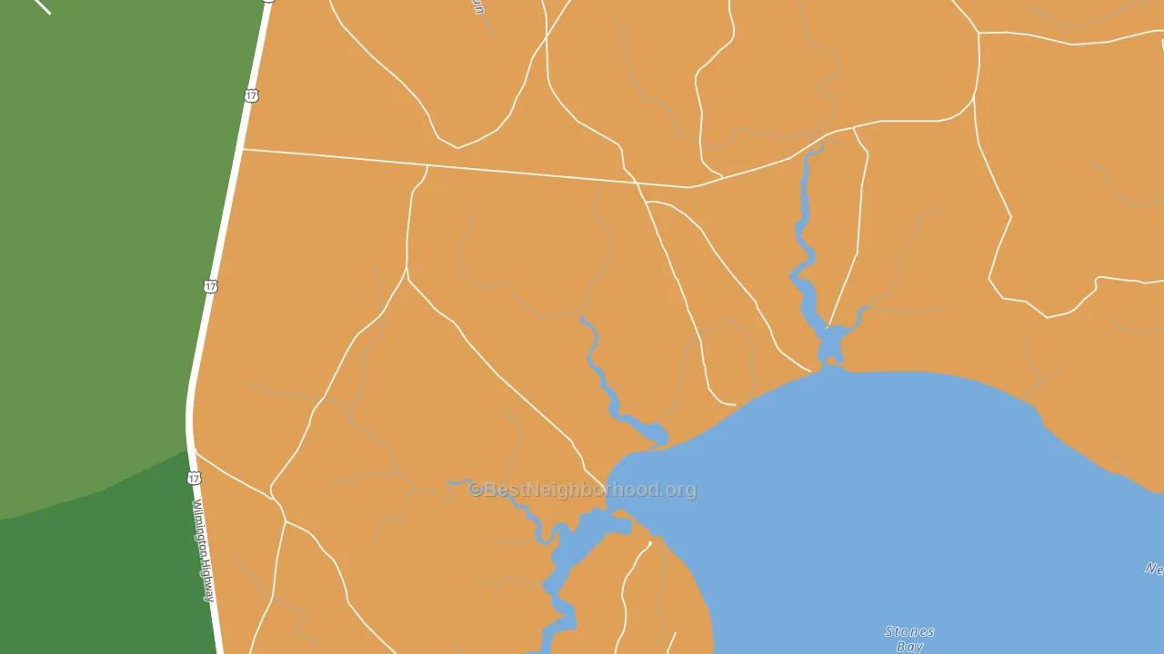 28542, NC block-group voter-turnout map
