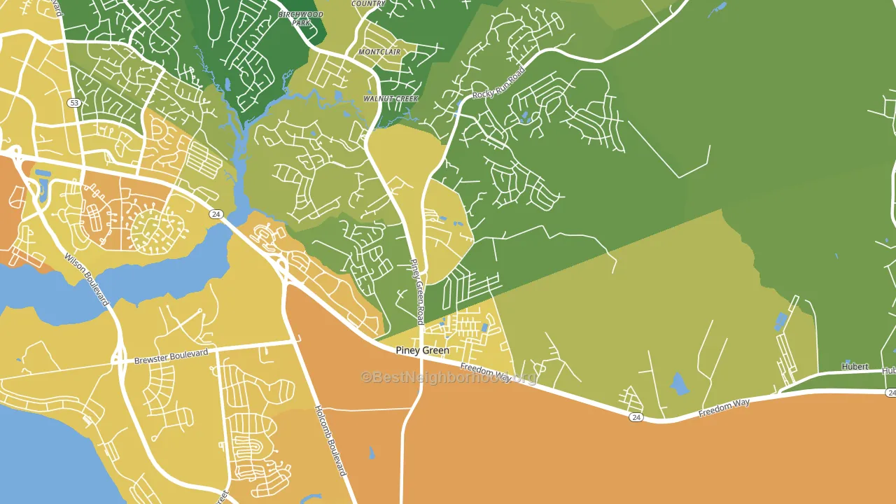 28544, NC block-group voter-turnout map
