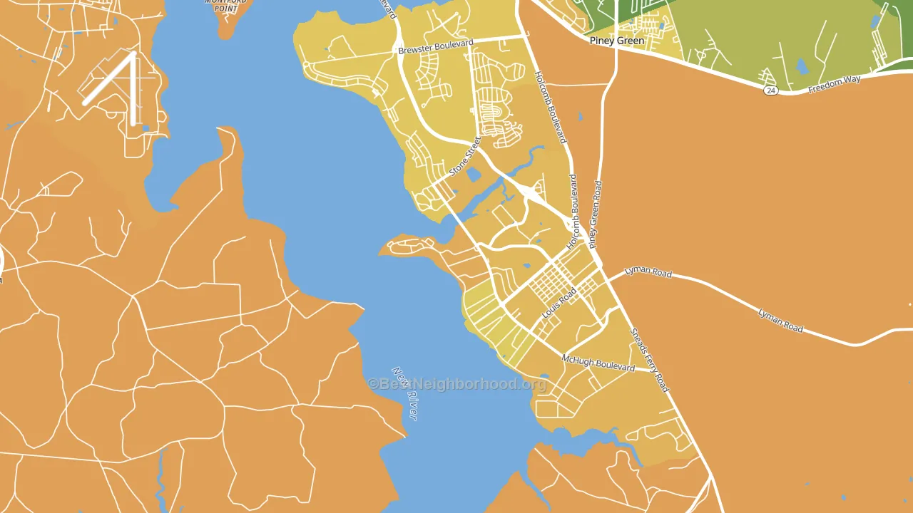 28547, NC block-group voter-turnout map