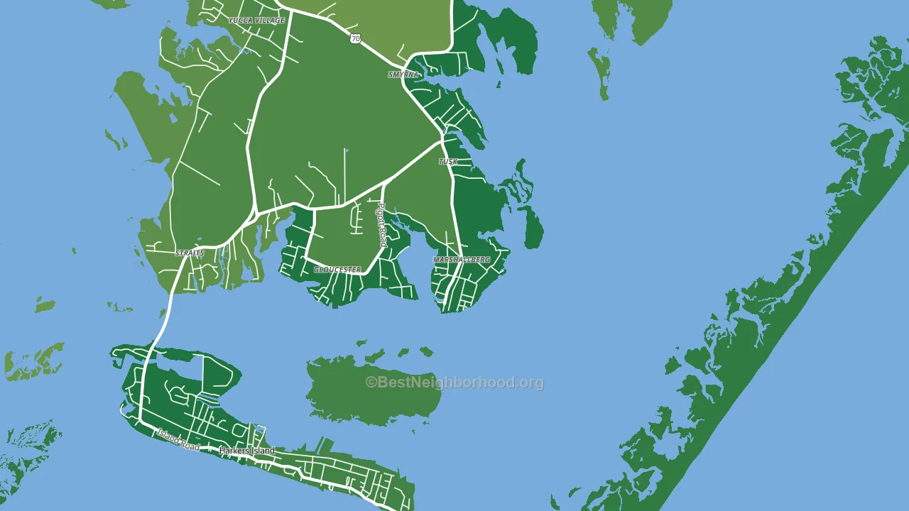 28553, NC block-group voter-turnout map