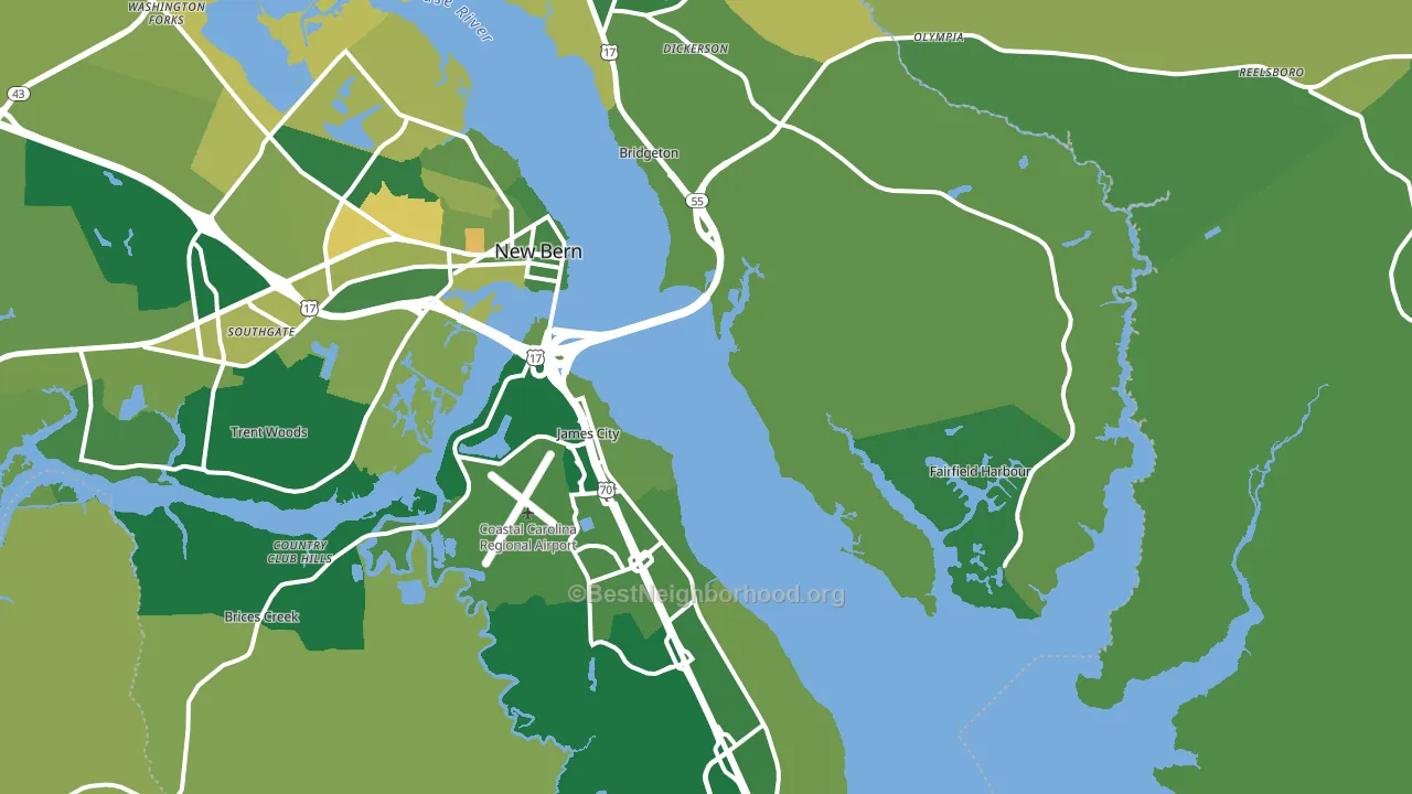 28560, NC block-group voter-turnout map