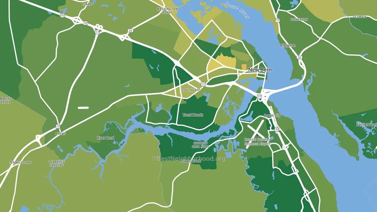 28562, NC block-group voter-turnout map
