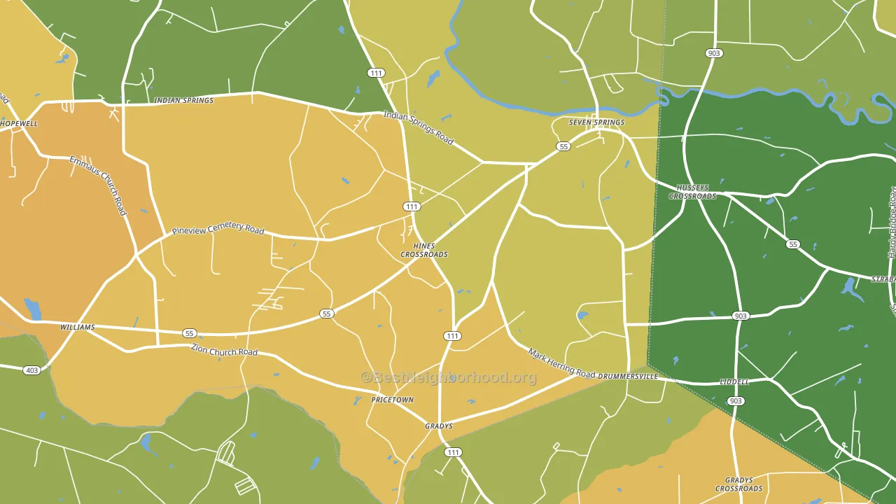28578, NC block-group voter-turnout map