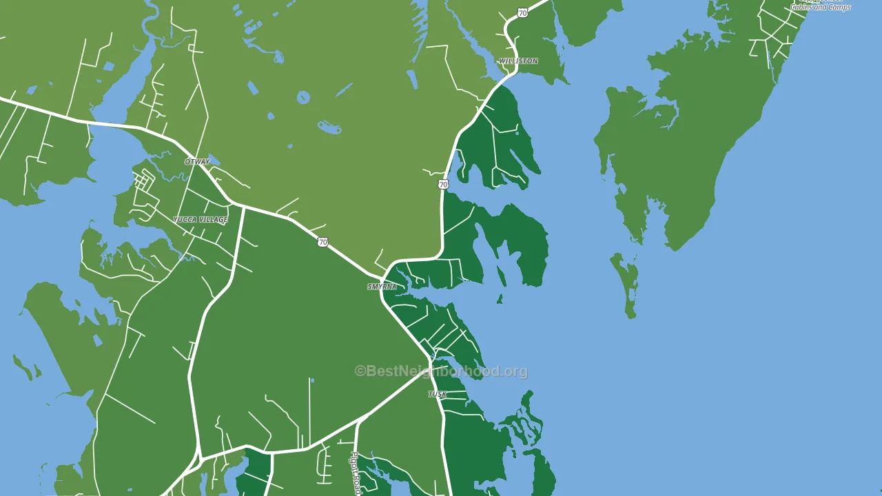 28579, NC block-group voter-turnout map