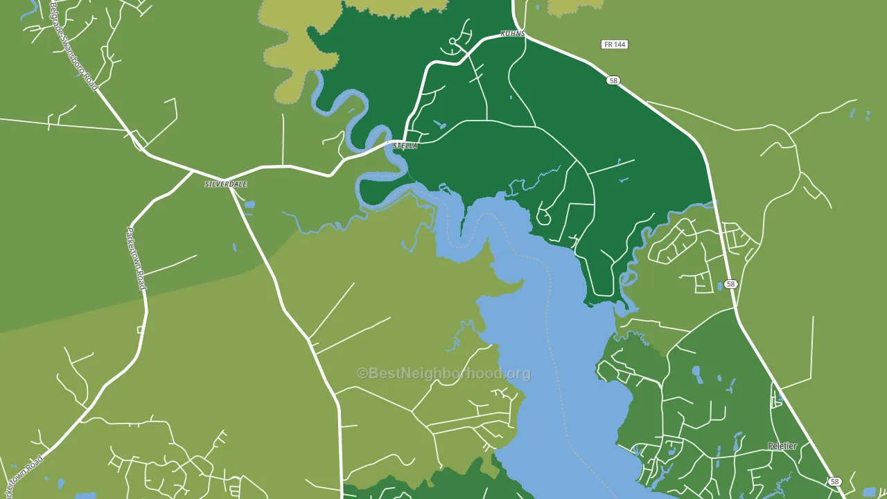 28582, NC block-group voter-turnout map