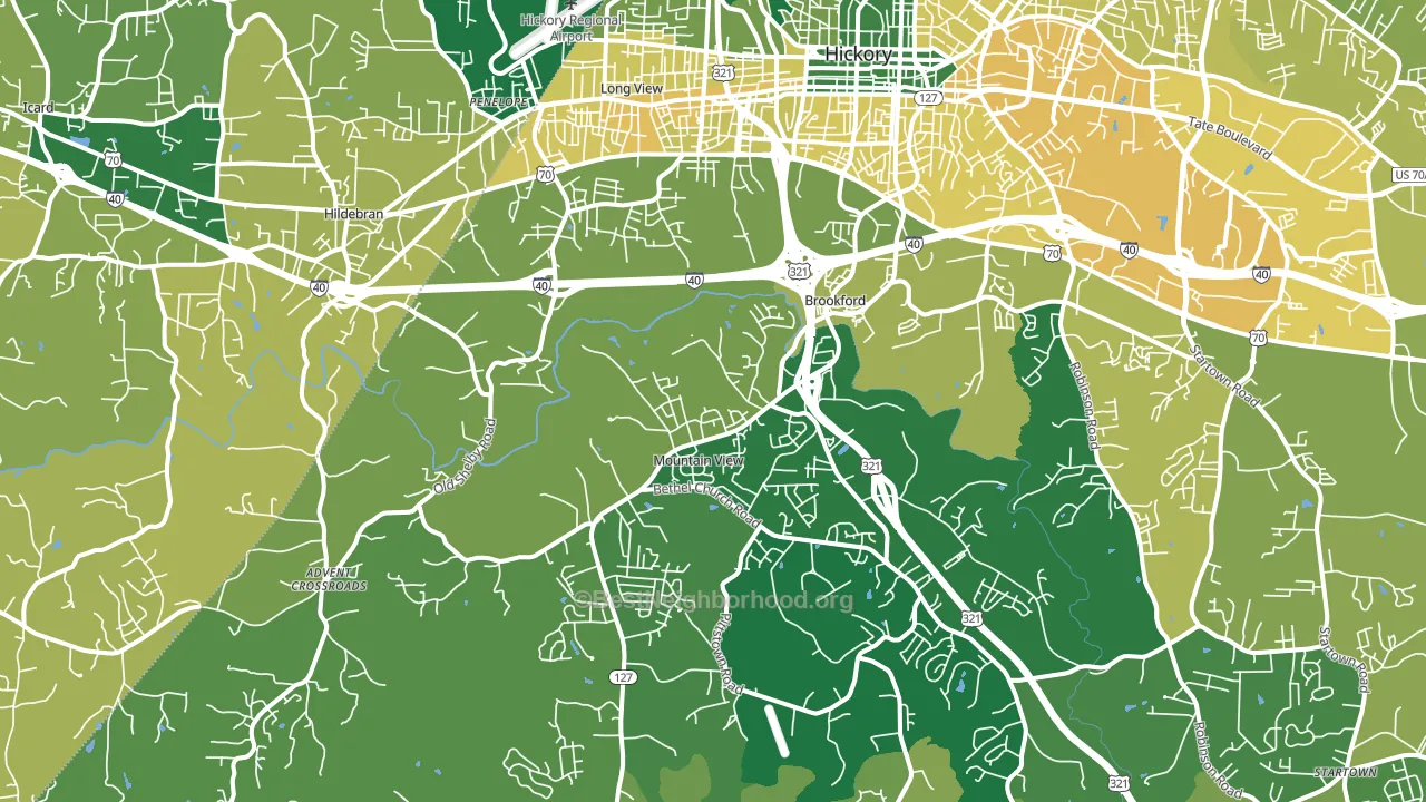 28602, NC block-group voter-turnout map