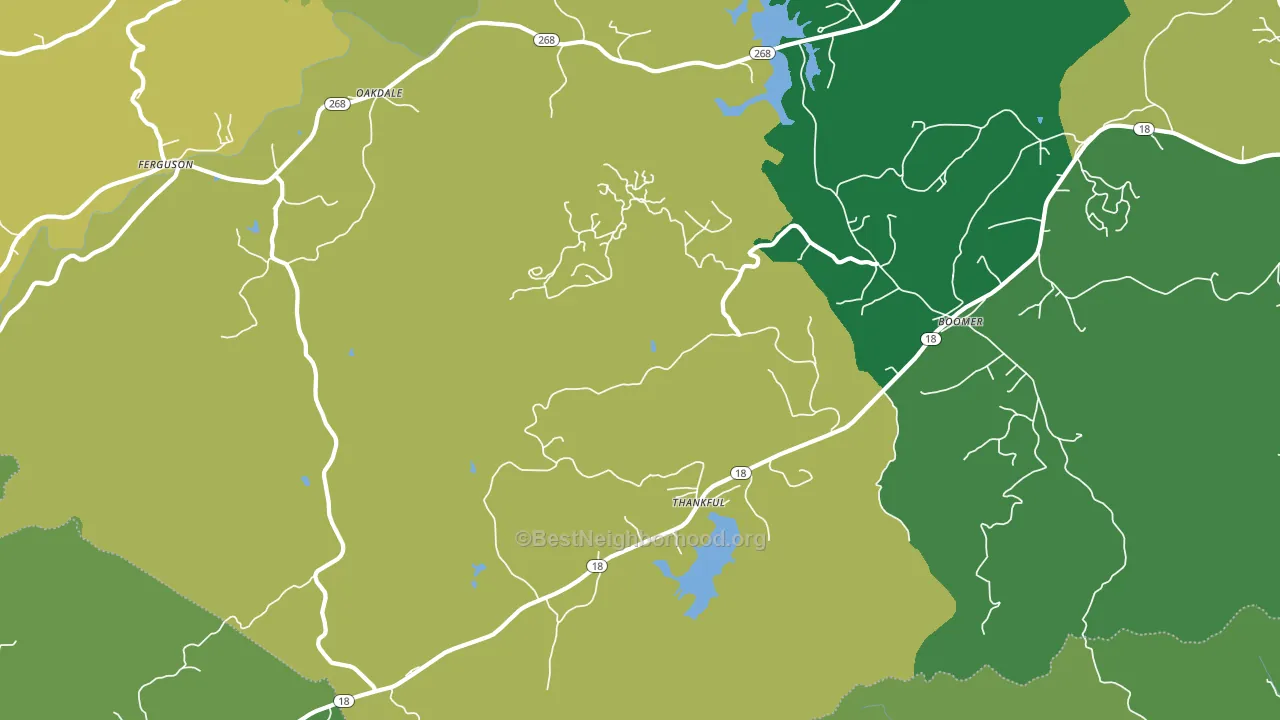 28606, NC block-group voter-turnout map