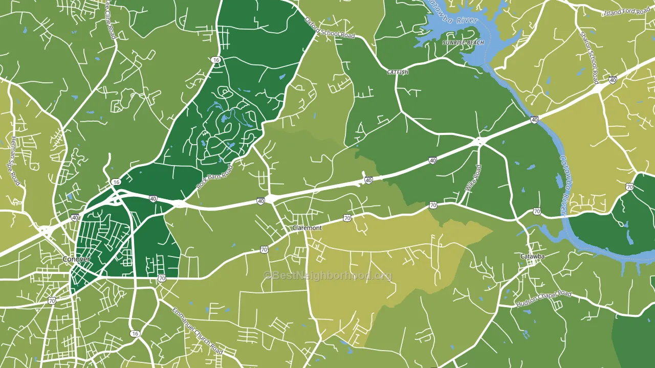 28610, NC block-group voter-turnout map