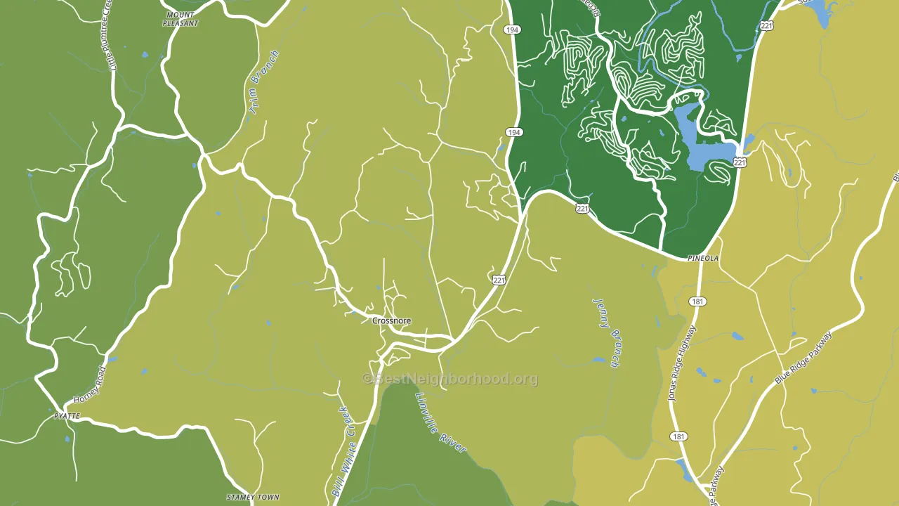 28616, NC block-group voter-turnout map