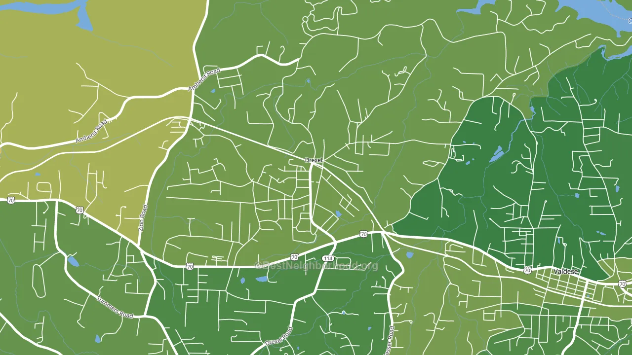 28619, NC block-group voter-turnout map