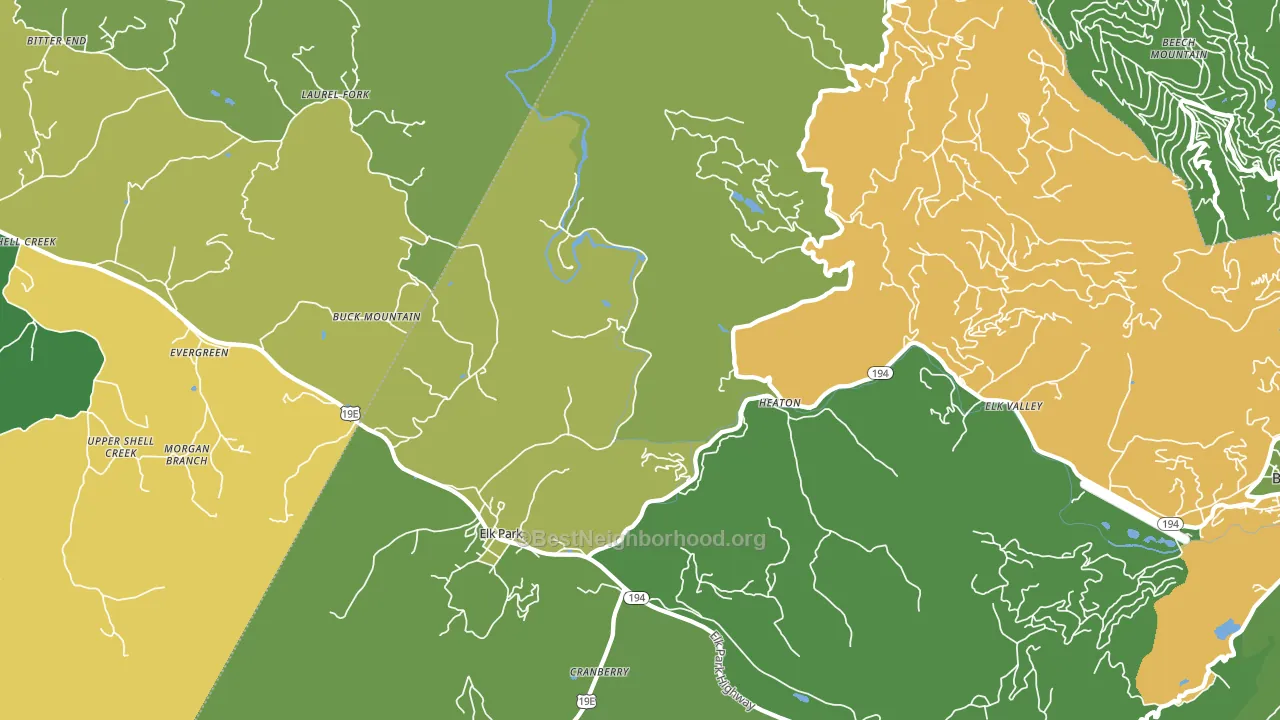 28622, NC block-group voter-turnout map