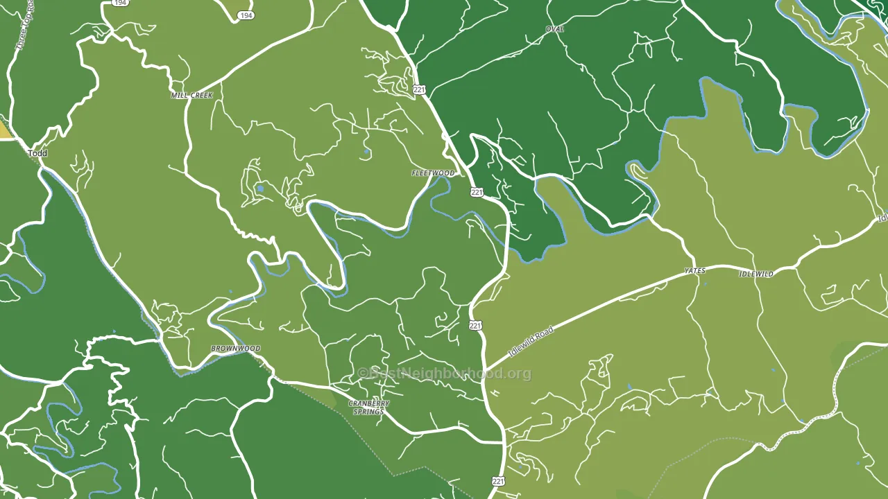 28626, NC block-group voter-turnout map