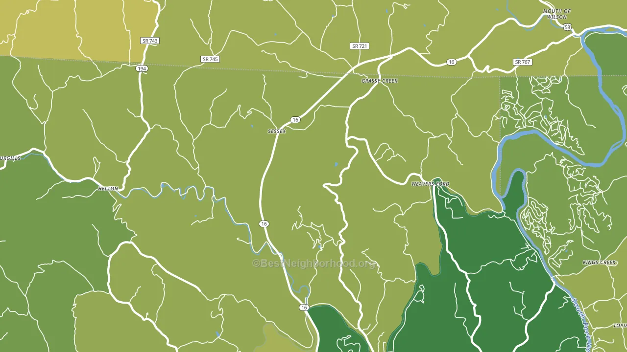 28631, NC block-group voter-turnout map