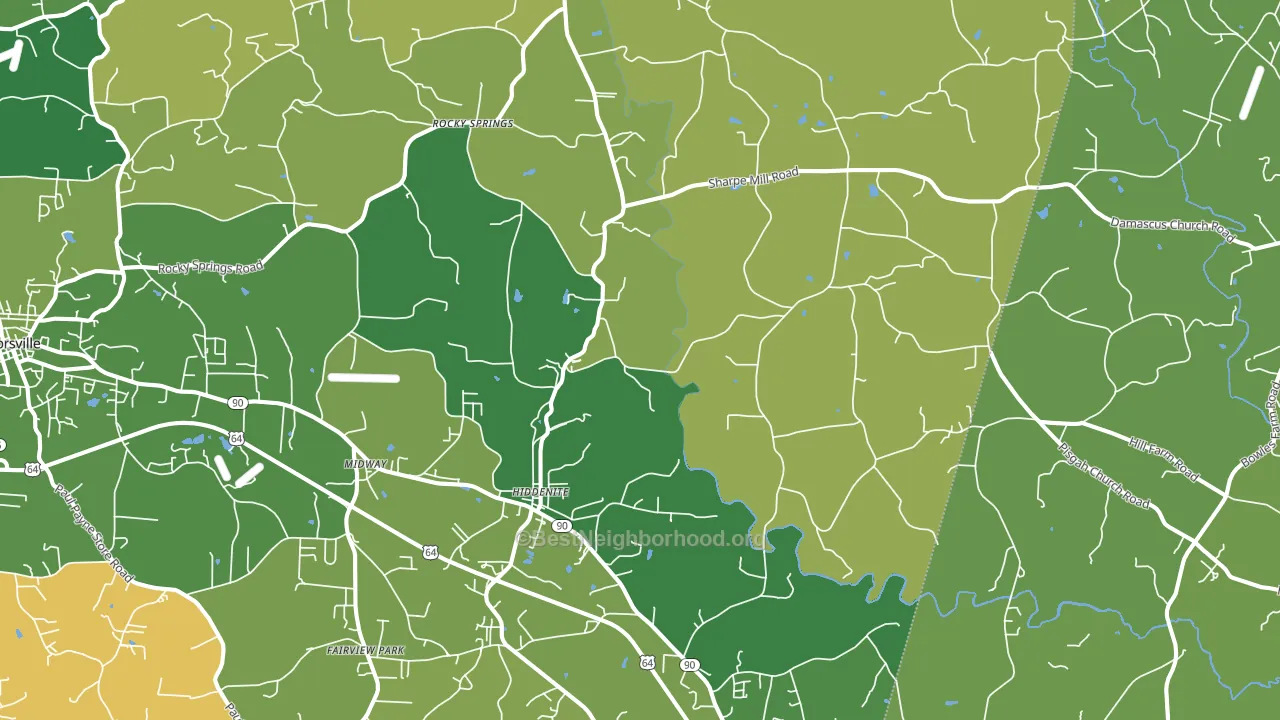 28636, NC block-group voter-turnout map