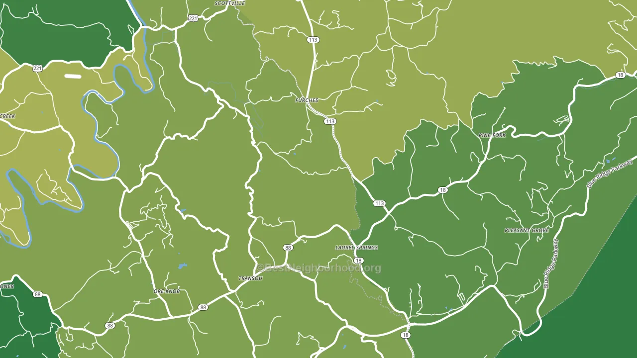 28644, NC block-group voter-turnout map