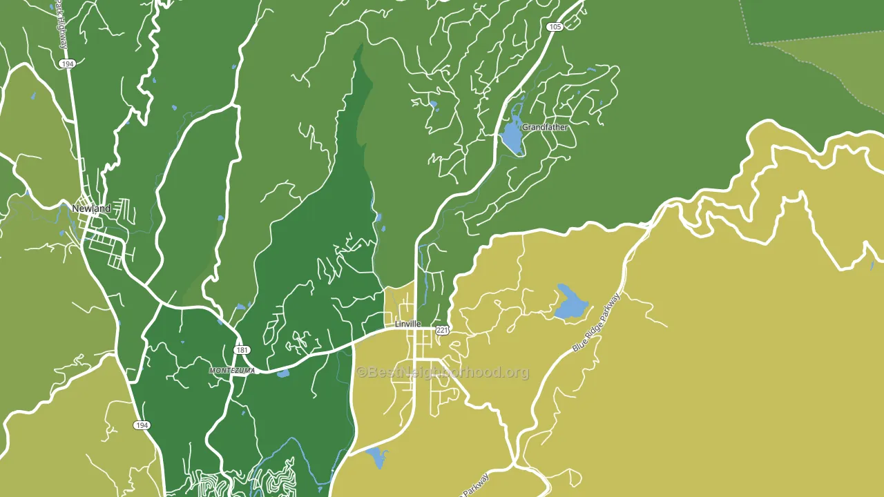 28646, NC block-group voter-turnout map