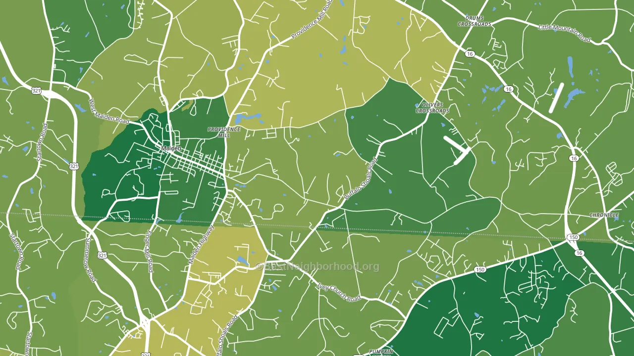 28650, NC block-group voter-turnout map