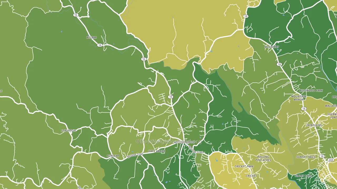 28651, NC block-group voter-turnout map