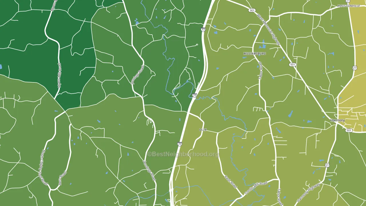 28660, NC block-group voter-turnout map
