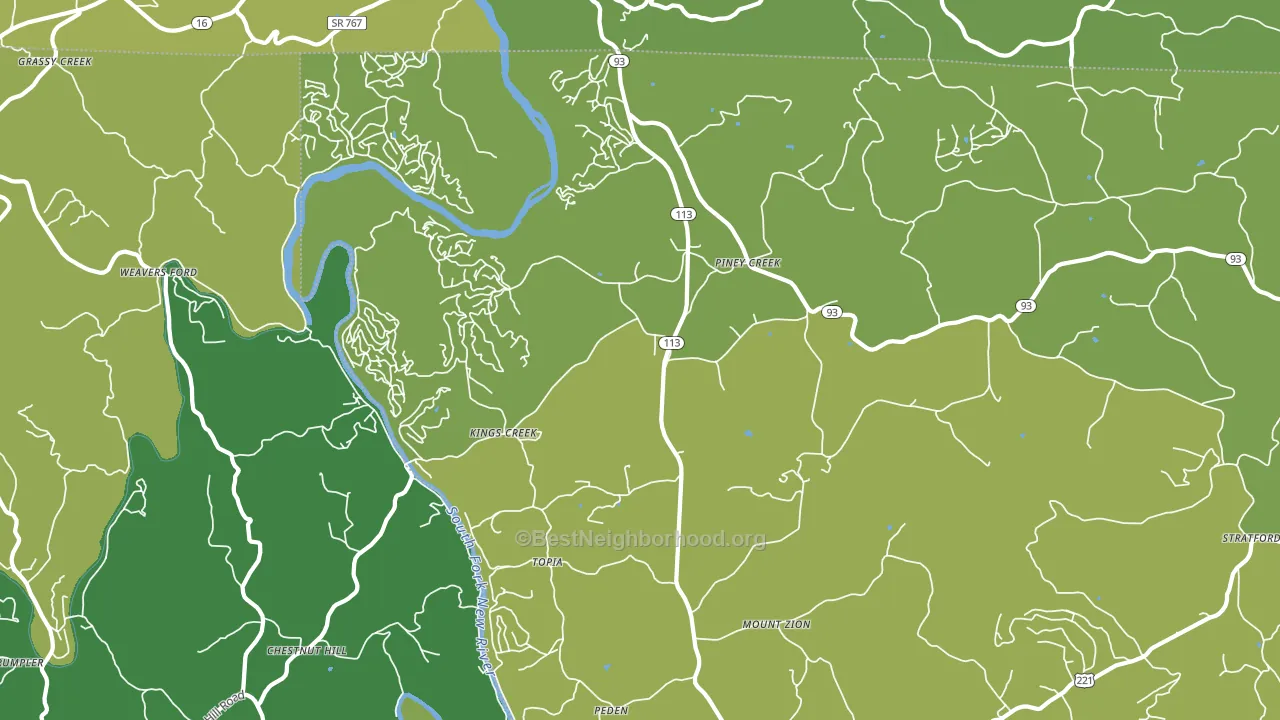 28663, NC block-group voter-turnout map