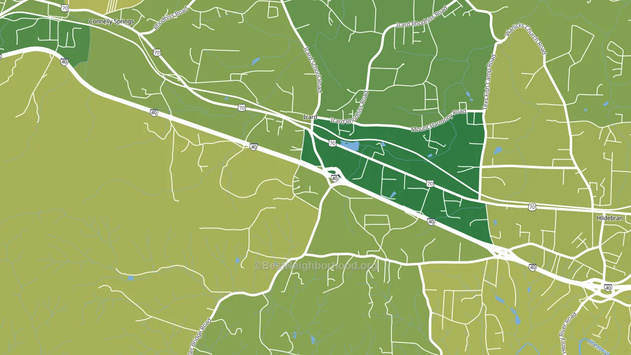 28666, NC block-group voter-turnout map