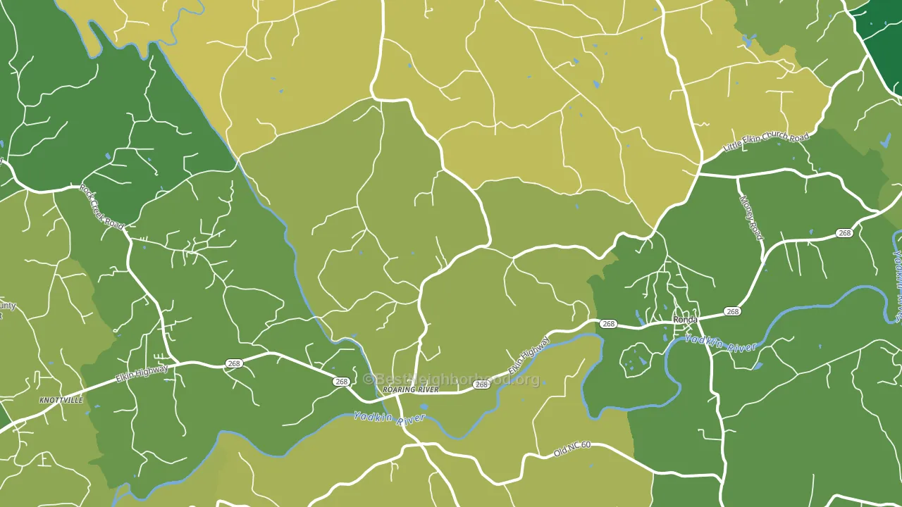 28669, NC block-group voter-turnout map
