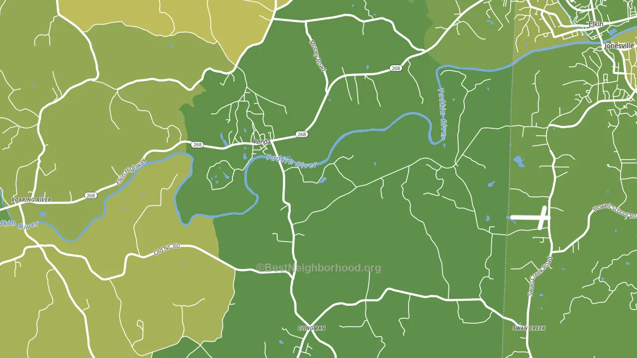 28670, NC block-group voter-turnout map