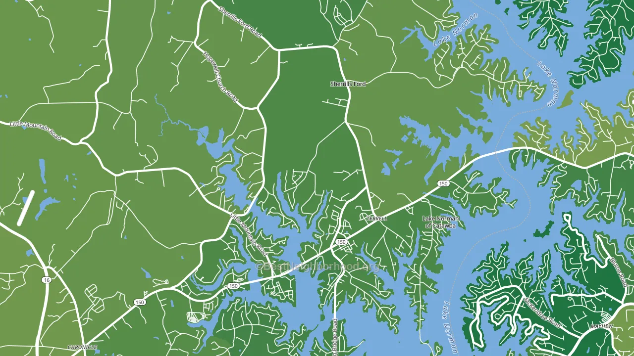 28673, NC block-group voter-turnout map