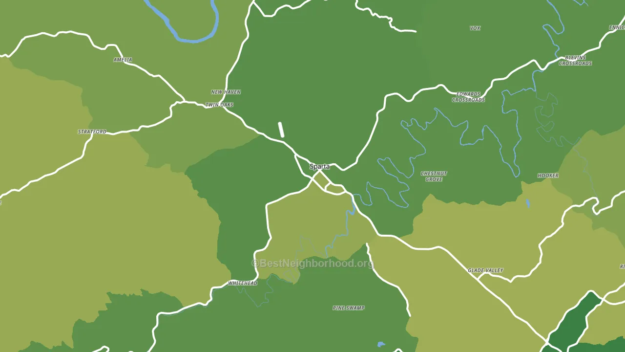 28675, NC block-group voter-turnout map