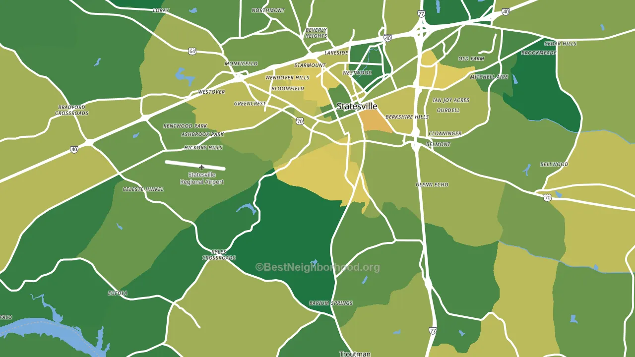 28677, NC block-group voter-turnout map