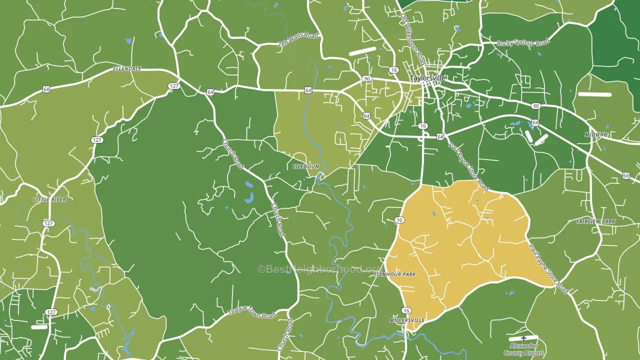 28681, NC block-group voter-turnout map