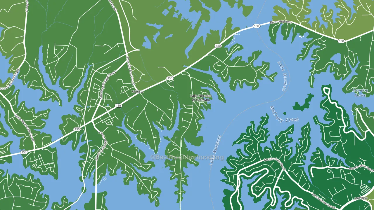 28682, NC block-group voter-turnout map
