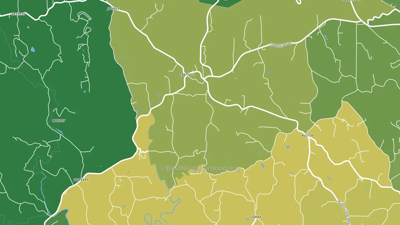 28685, NC block-group voter-turnout map