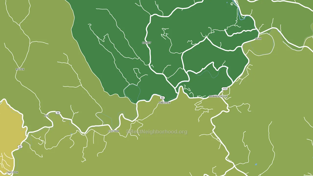 28693, NC block-group voter-turnout map
