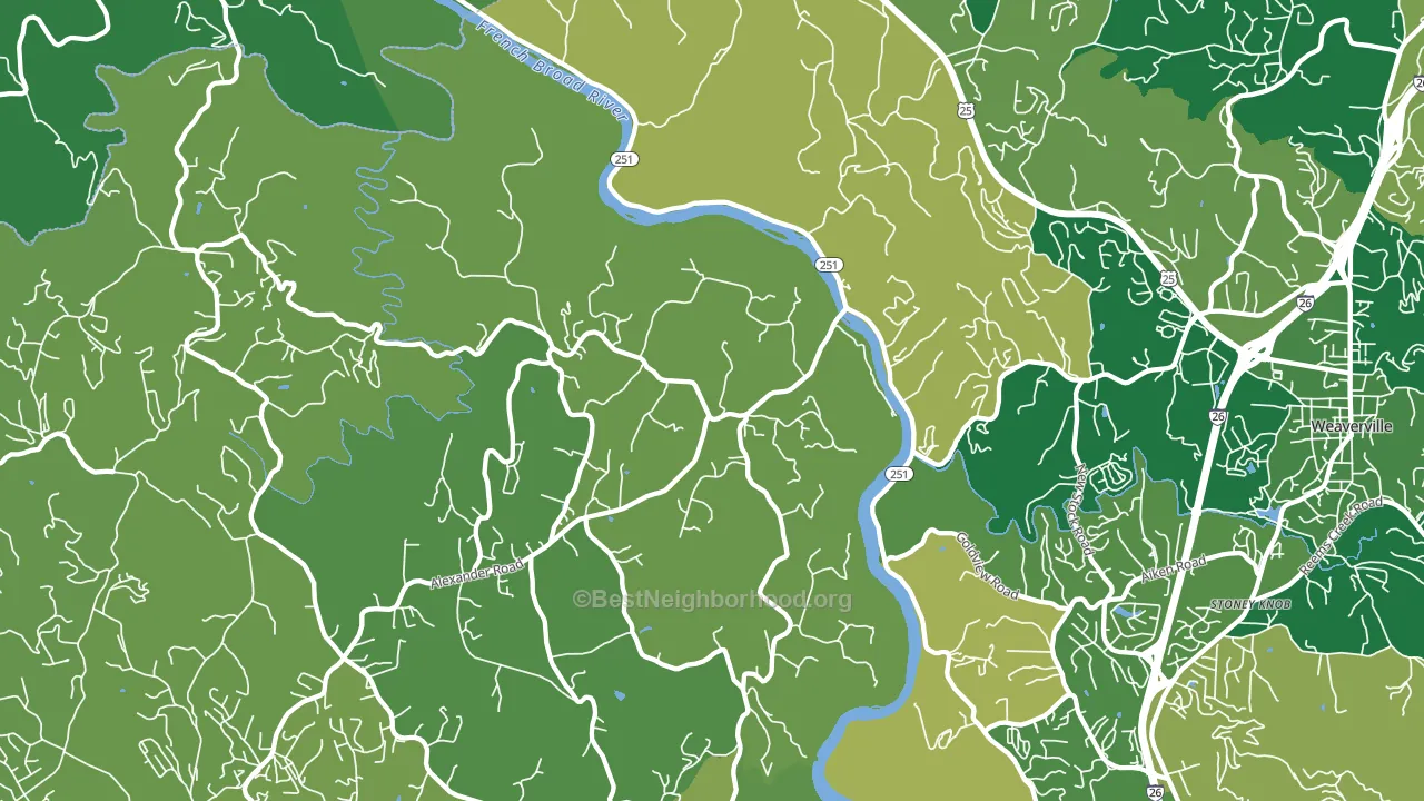 28701, NC block-group voter-turnout map