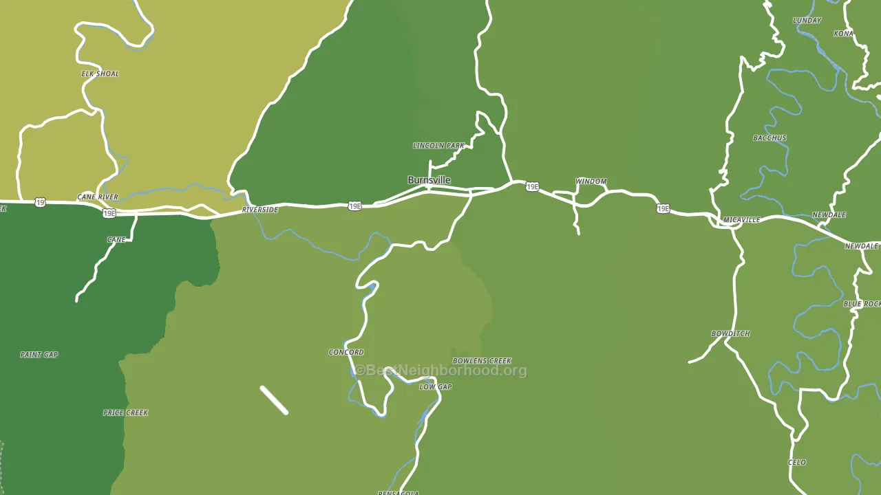 28714, NC block-group voter-turnout map
