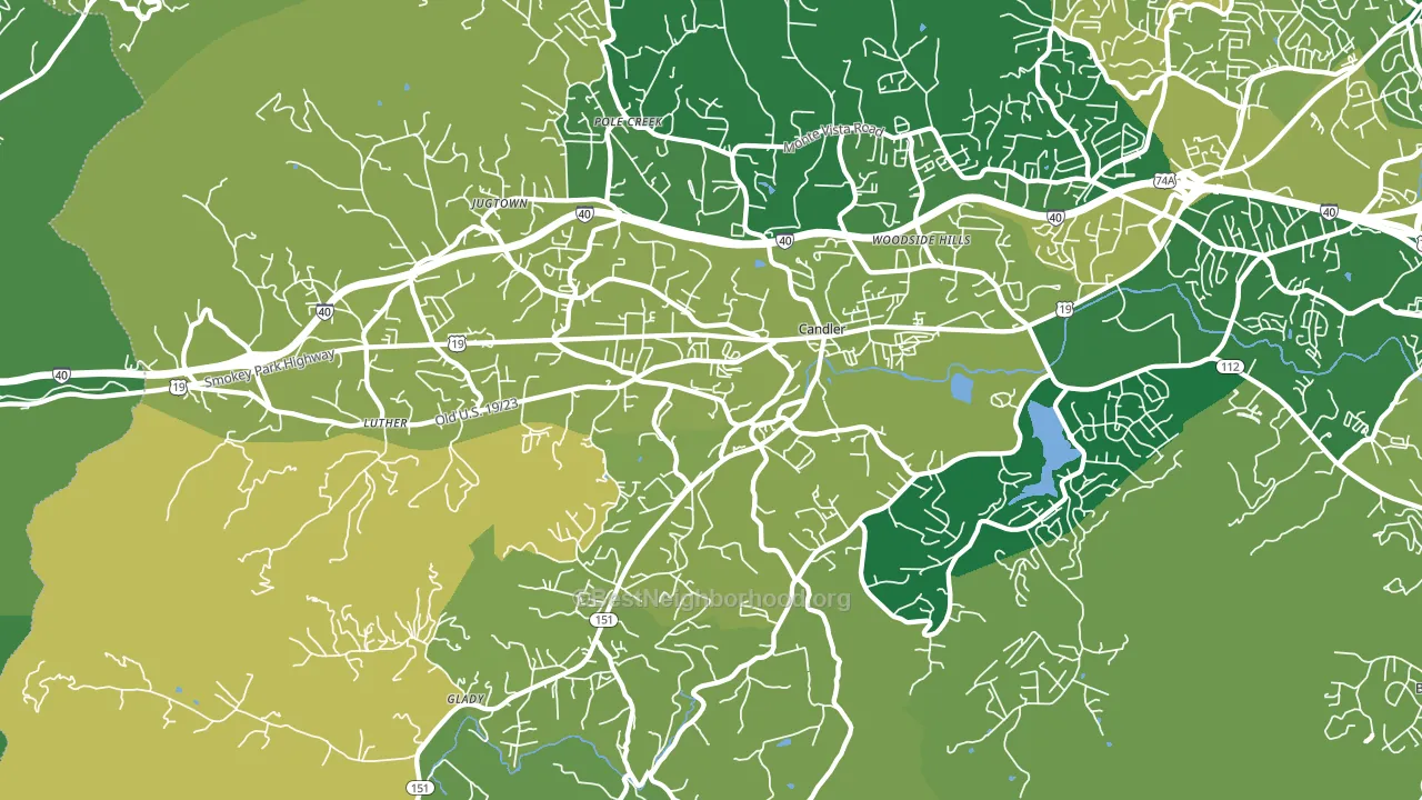 28715, NC block-group voter-turnout map